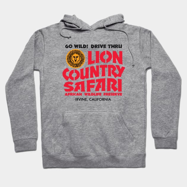 Lion Country Safari Hoodie by Cartarsauce Threads 